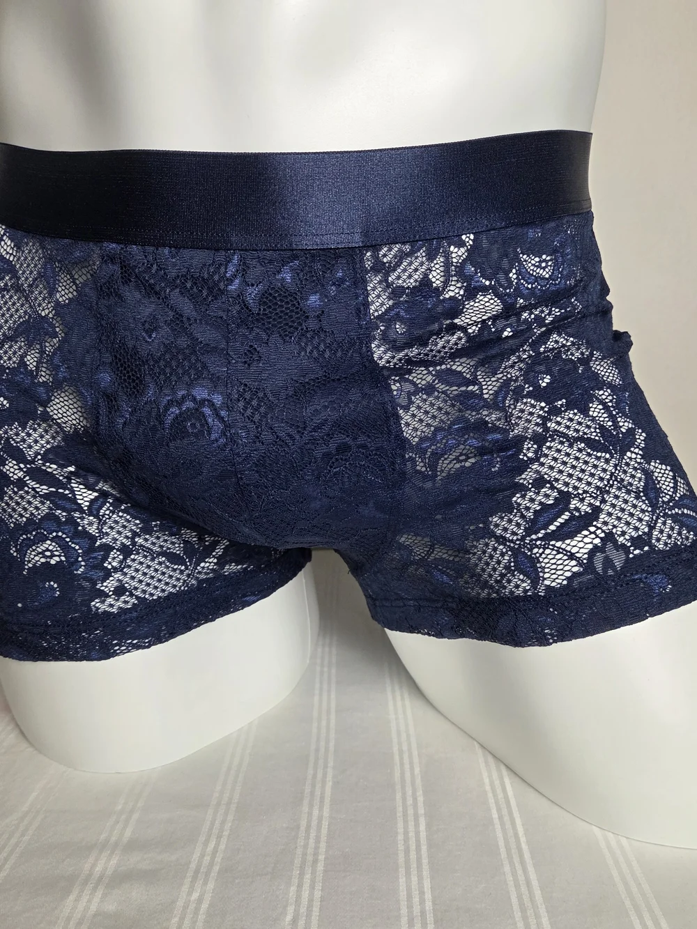 Cosabella Navy Lace Boxer Briefs for Men